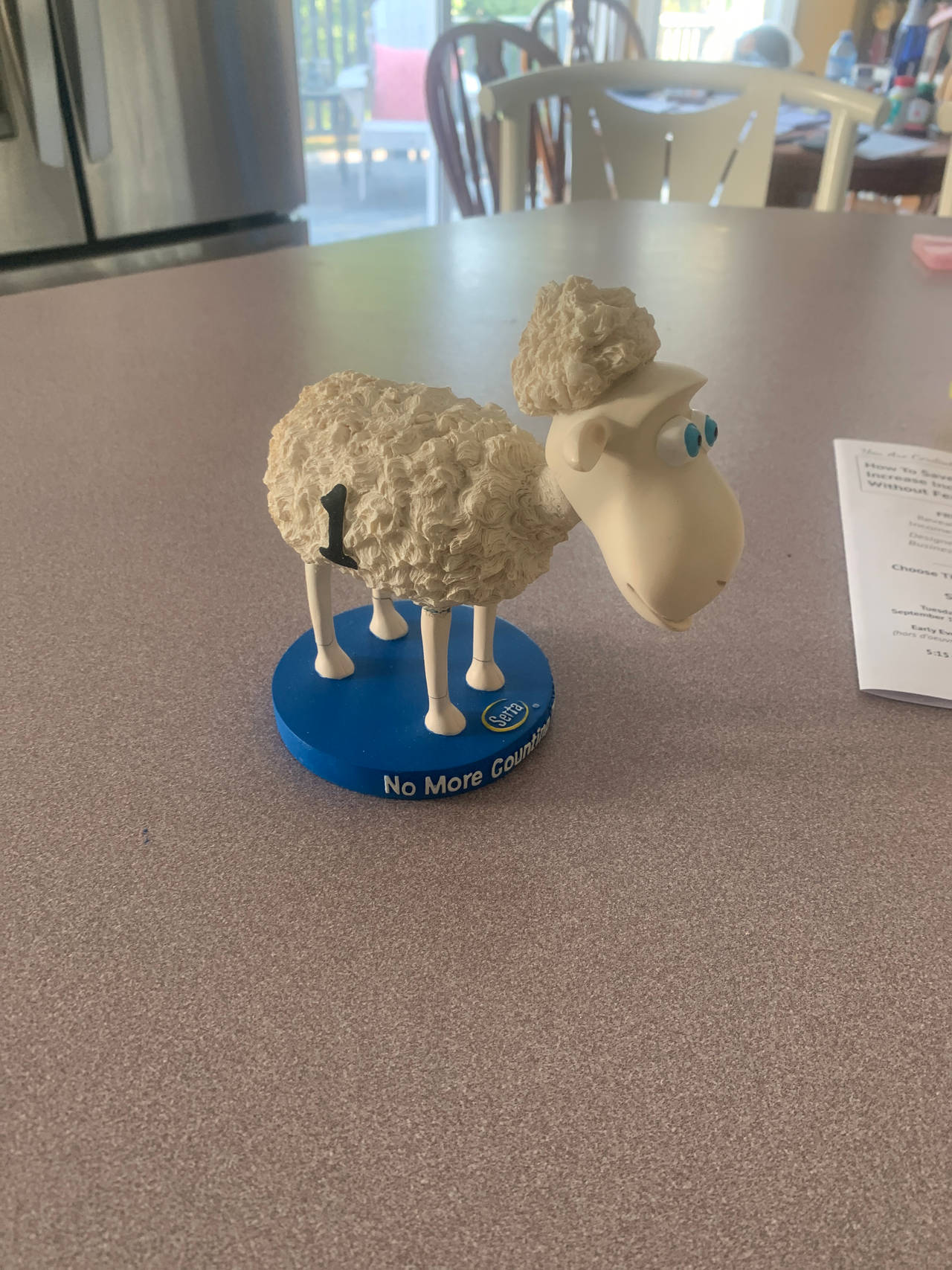 No More Counting Sheep Bobblehead