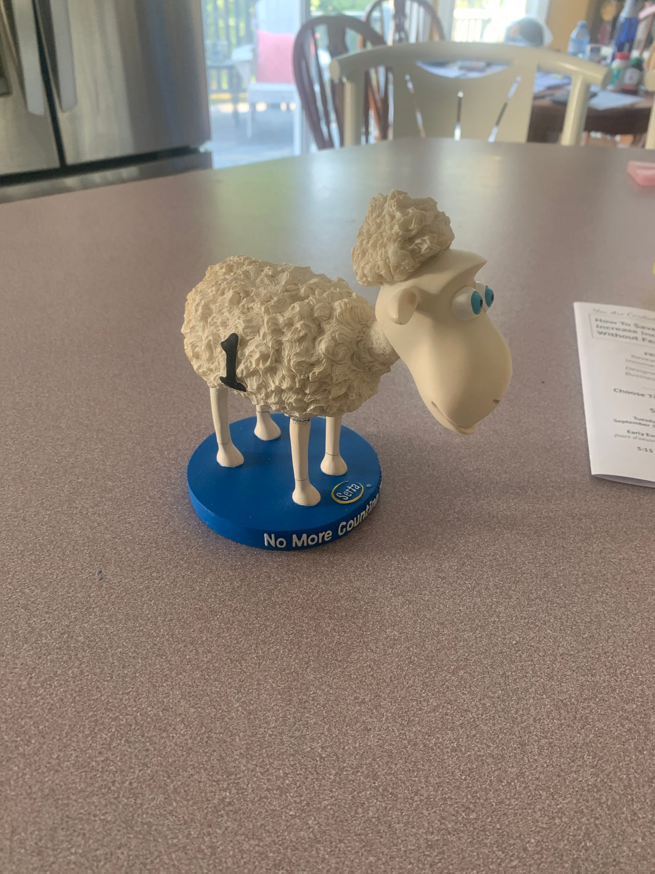 No More Counting Sheep Bobblehead