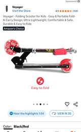 New, unopened, Voyager Five Nights at Freddy's Folding Scooter - Image 1