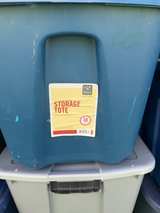16 Assorted Plastic Storage Bins and Totes Lot - Image 5