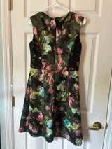 Lovely by Adrienne Vittadini Floral Lace Panel Dress Size 8 - Image 4