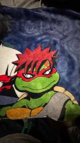 Teenage Mutant Ninja Turtles x Naruto Mashup Fleece Throw Blanket - Image 4