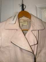Rag & Bone Leather White Moto Jacket Size 2 - Image 3