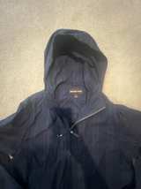 Michael Kors Men's Blue Hooded Windbreaker Jacket - Image 1