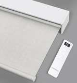Motorized Roller Shade: Blackout, Rechargeable, Compatible with Alexa - Image 1