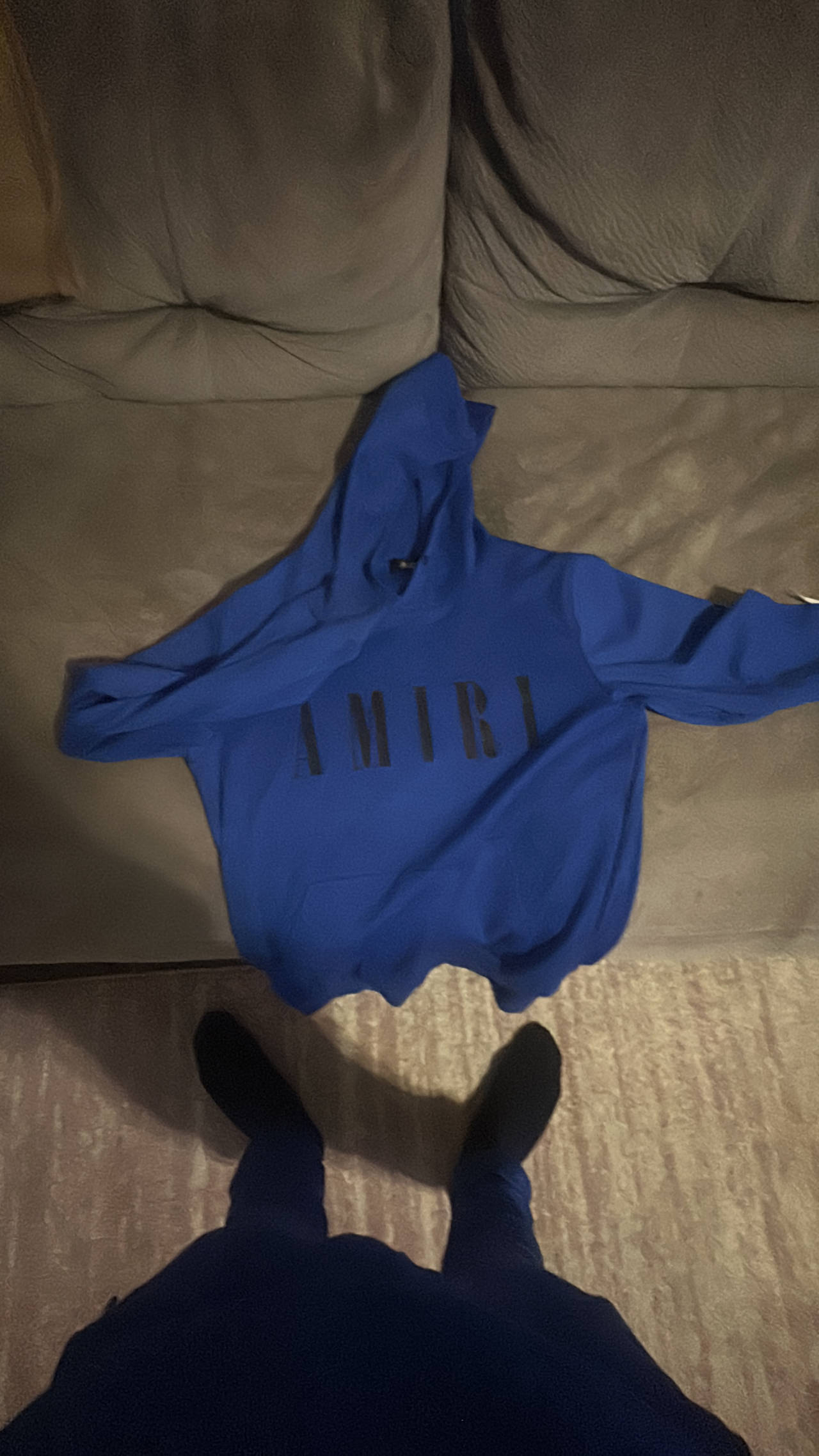 Amiri Core Logo Hoodie Blue/Black