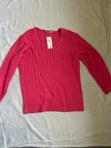 Marks and Spencer Ladies' Cable Crew Neck Sweater Red - Image 2