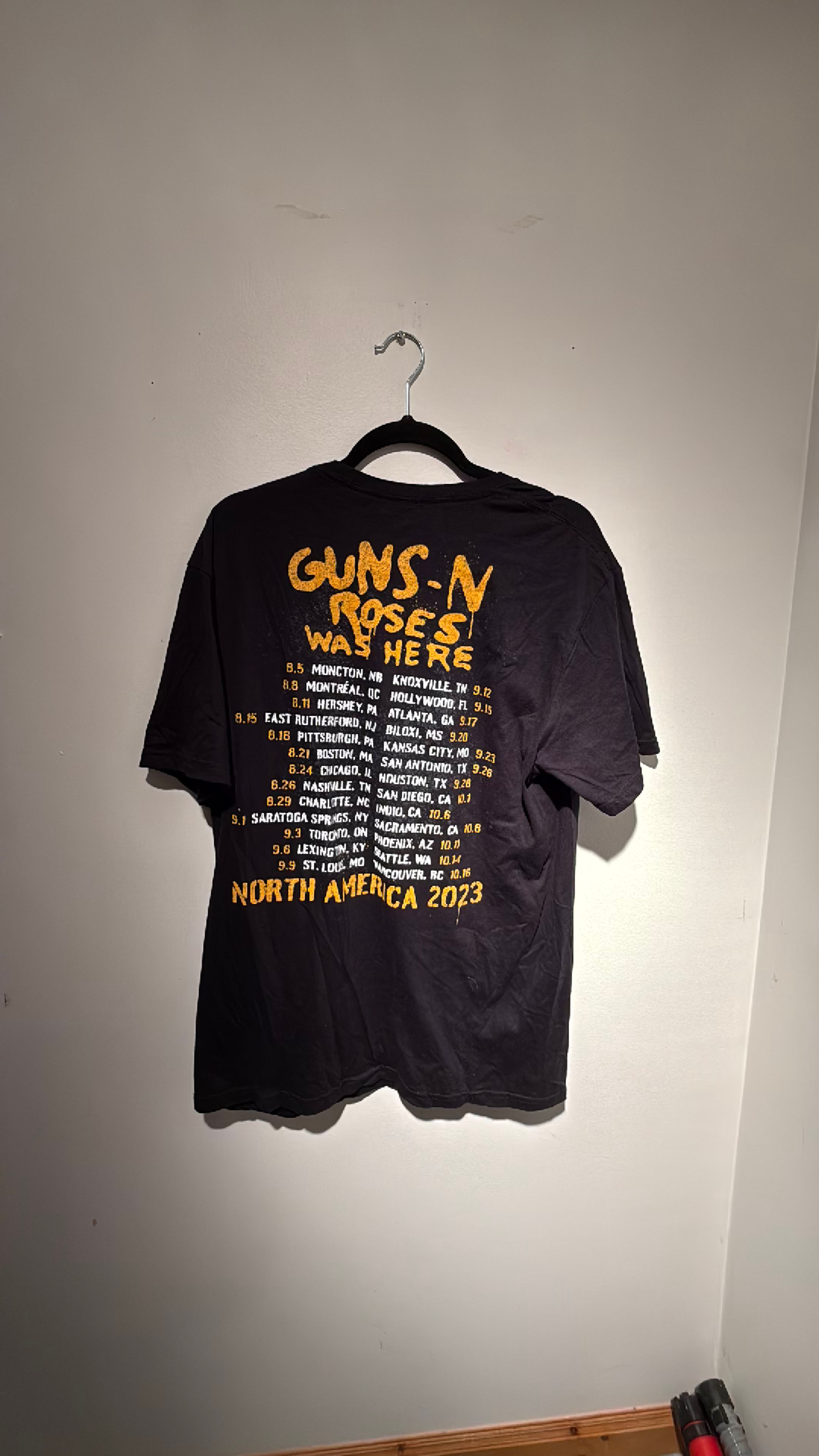 Guns N' Roses Appetite for Destruction T-Shirt 2023 tour - Image 2