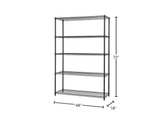 Trinity Anthracite 5-Shelf Steel Wire Shelving Unit Black - BRAND NEW in Box - Image 4