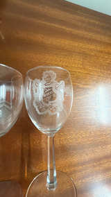 Custom Engraved Clear Wine Glass - Image 2