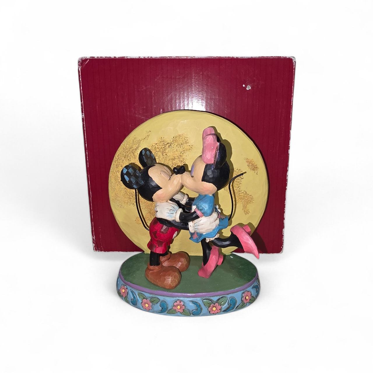 Jim Shore Disney Traditions Mickey and Minnie Moonlight Kiss Figurine
