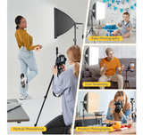 TORJIM Softbox Photography Lighting Kit, 16'' x 16'' Professional Softbox Light - Image 6