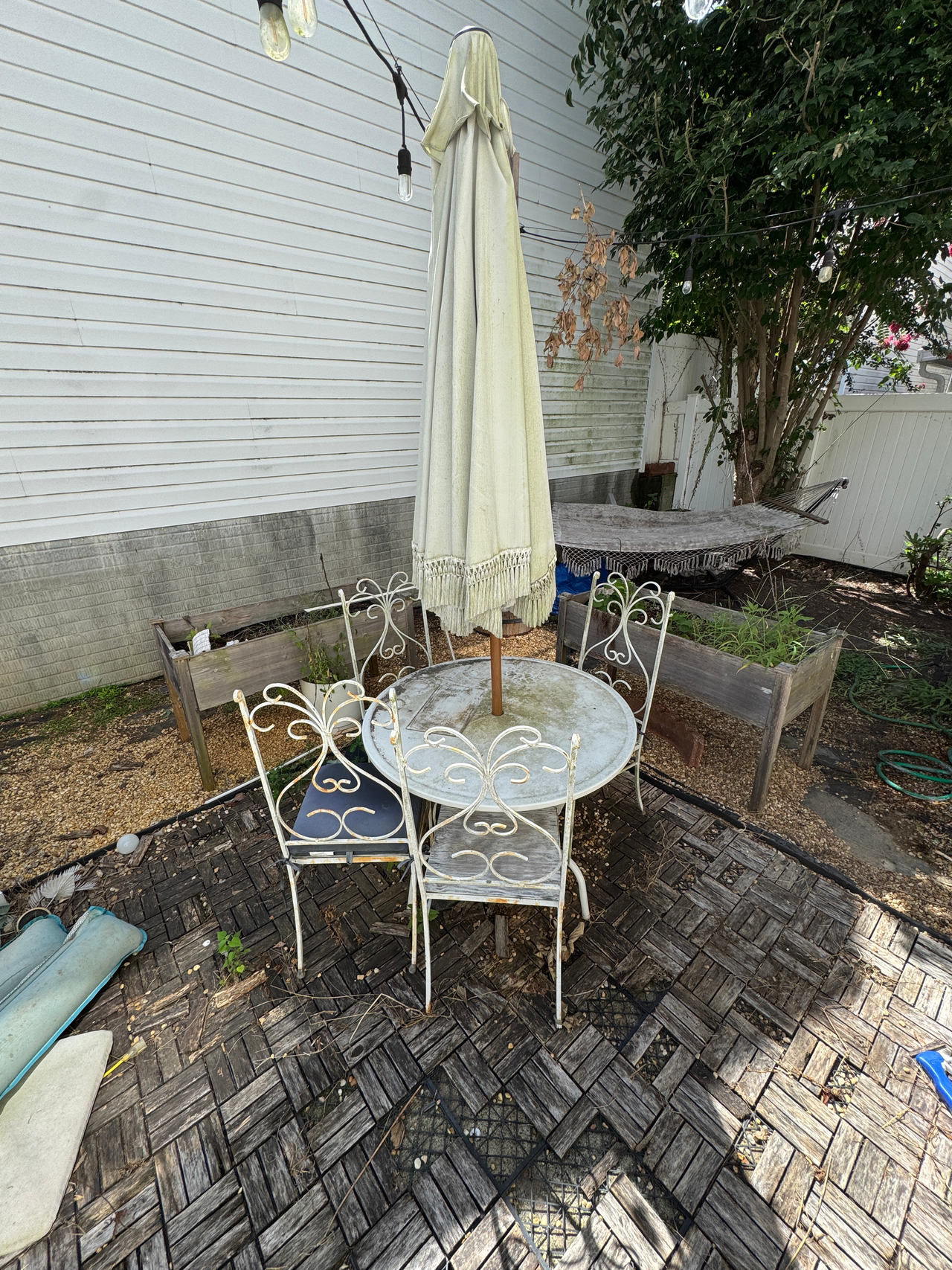 Vintage Wrought Iron Patio Set