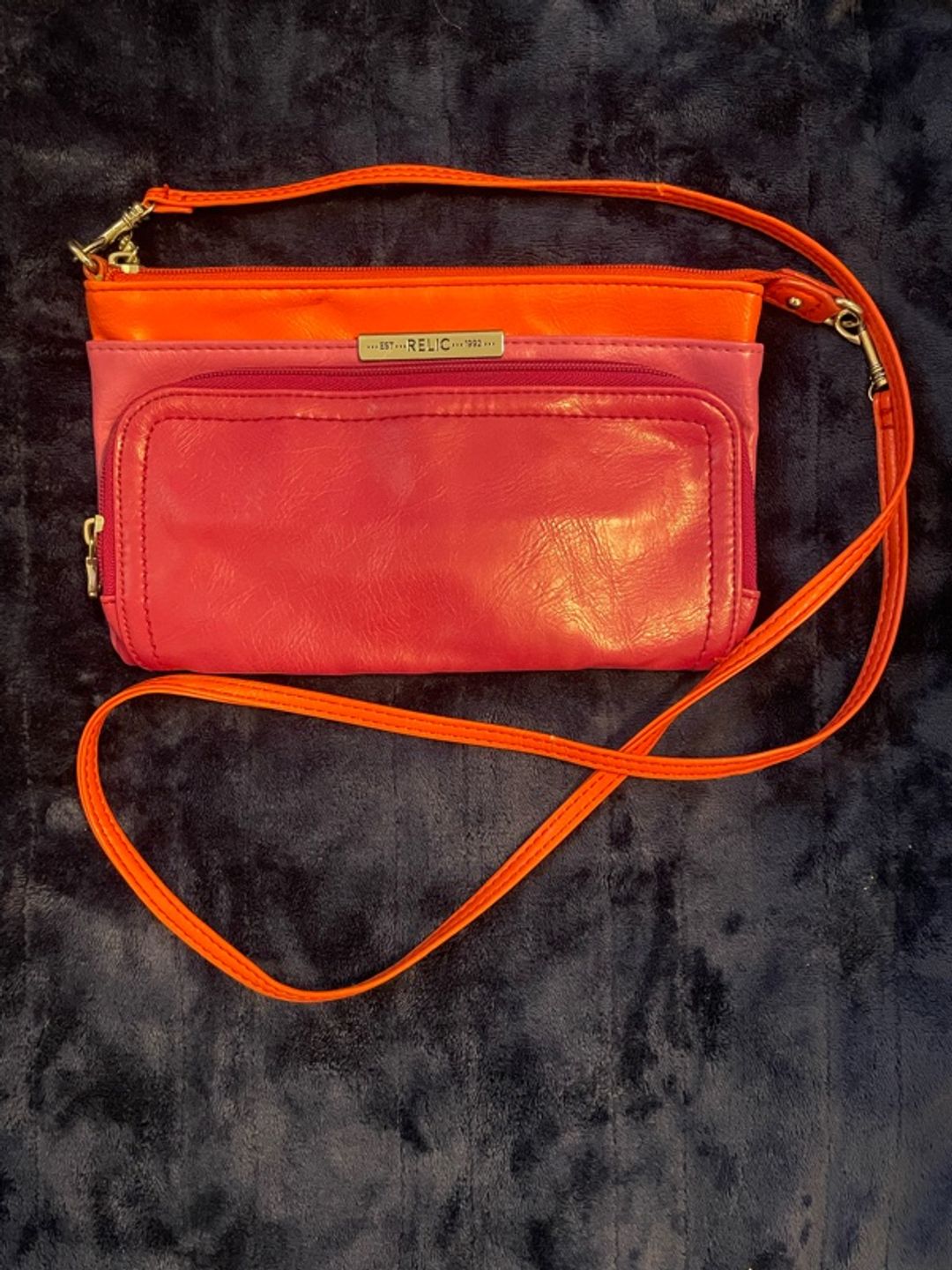 Relic Orange Crossbody Pocketbook