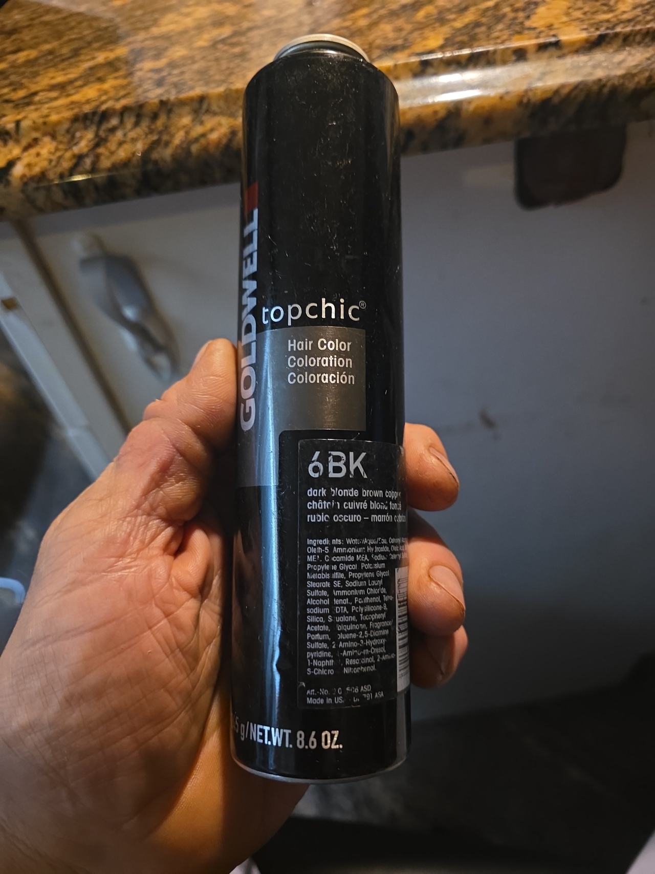 Goldwell Topchic Hair Color 6BK Dark Blonde Brown Copper