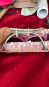 Barbie Pink Sequin Mini Barrel Bag and sunglasses - Image 2