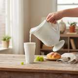 Indiana Glass Colony Harvest Grape White Milk Glass Pitcher - Image 2