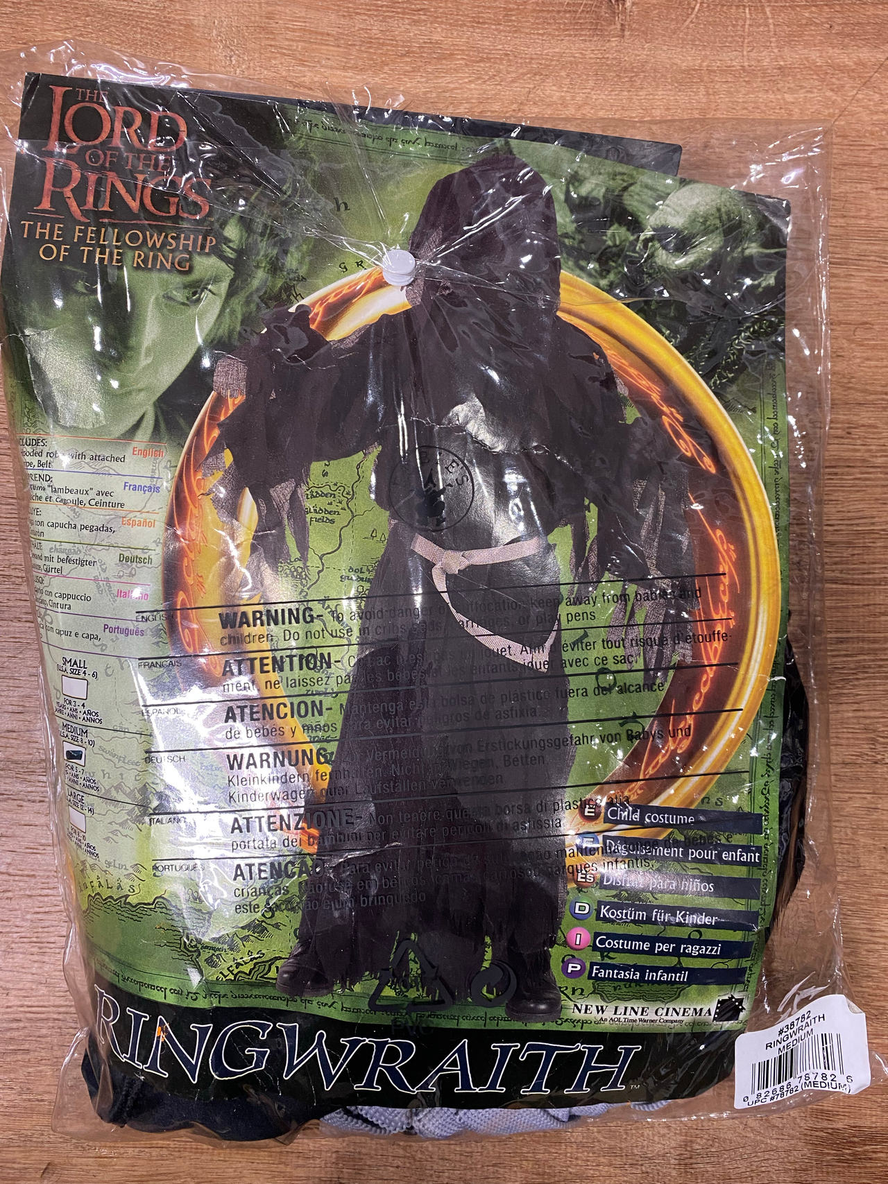 Lord of the Rings Ringwraith Child Costume size medium 8-10