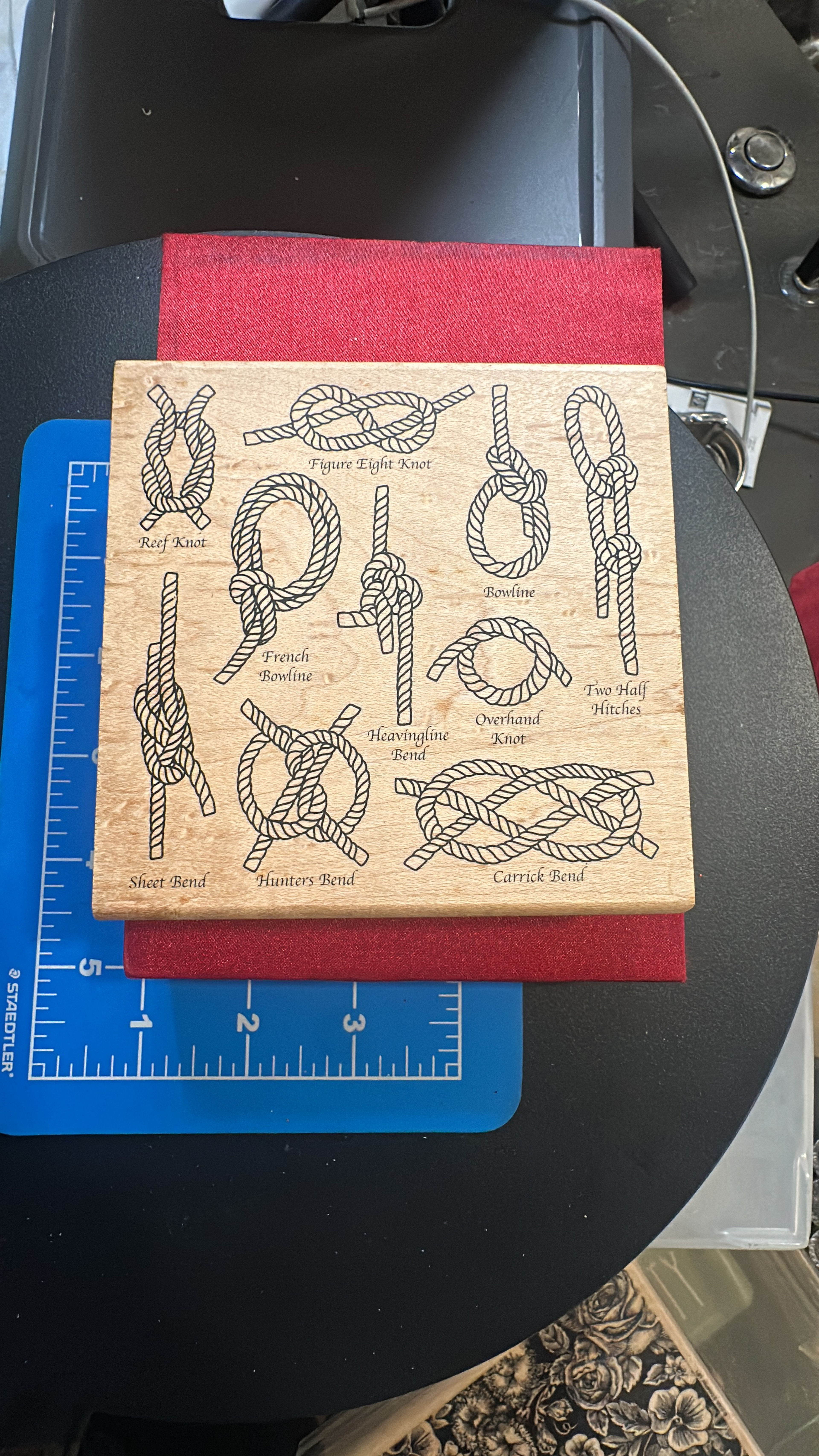 Stampabilities Nautical Knots Wood Mounted Rubber Stamp