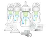 Dr. Brown's Anti-Colic Wide-Neck Feeding Set with Slow Flow Nipples, Travel Caps - Image 1