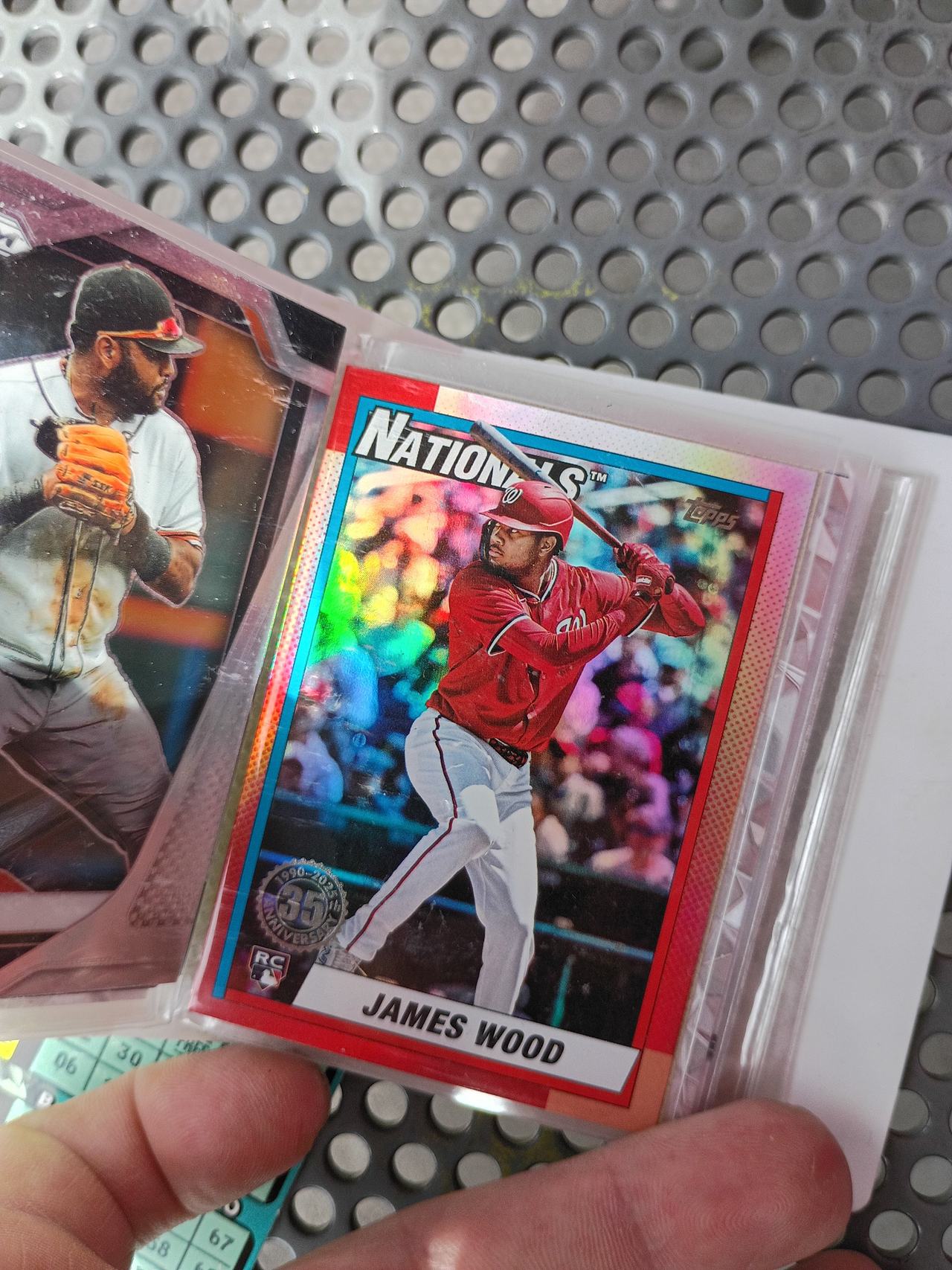 2024 Topps James Wood 1989 35th Anniversary Red Foil /199 RC