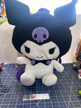 Sanrio KUROMI  Plush Backpack retro  215 - Image 1