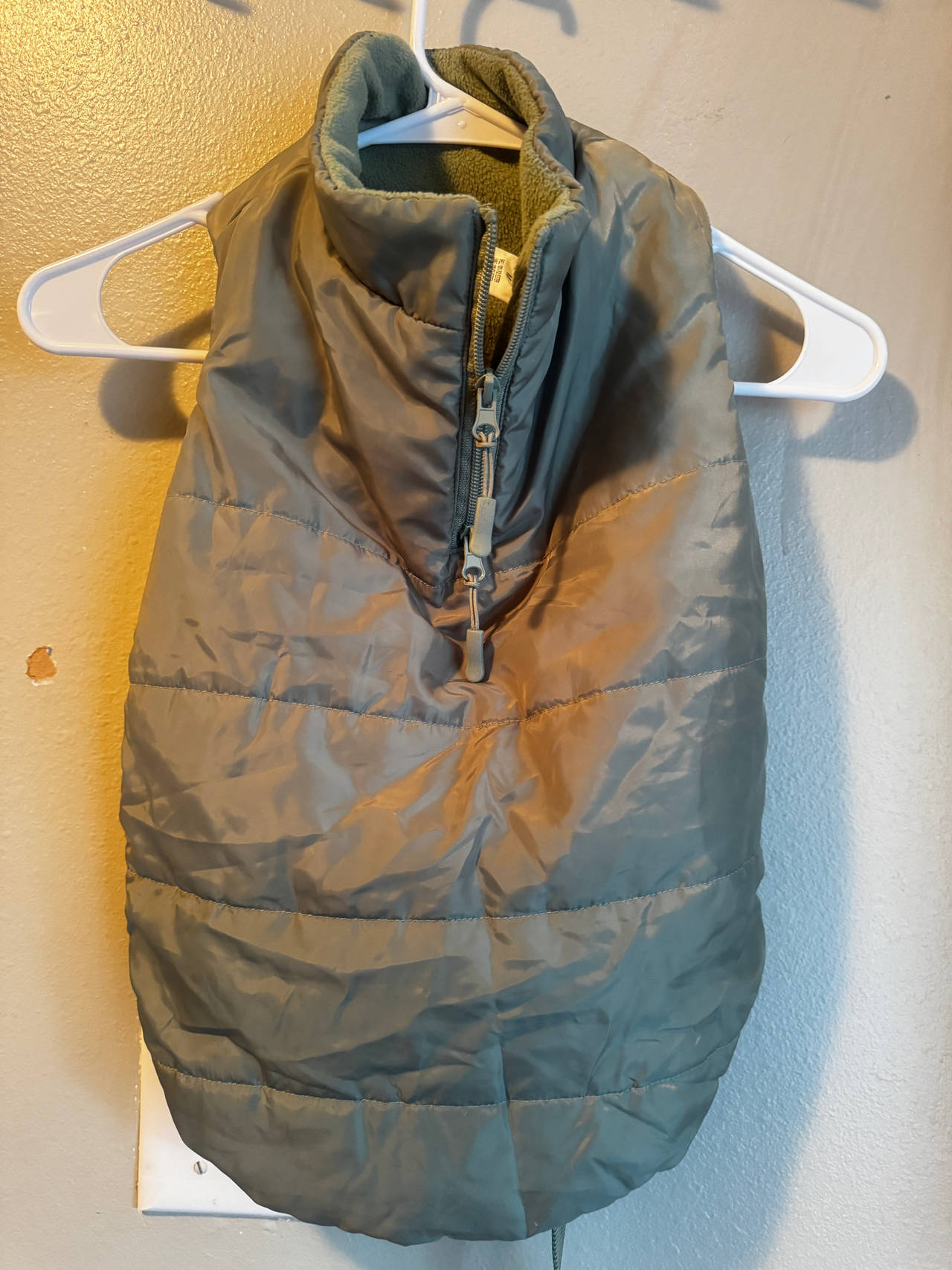 Dog Puffer Vest with Fleece Lining