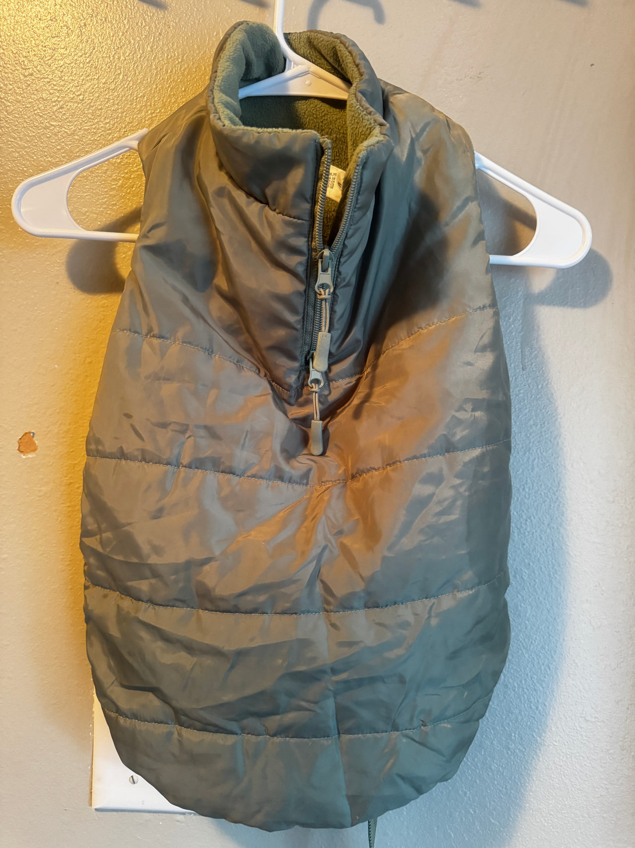 Dog Puffer Vest with Fleece Lining