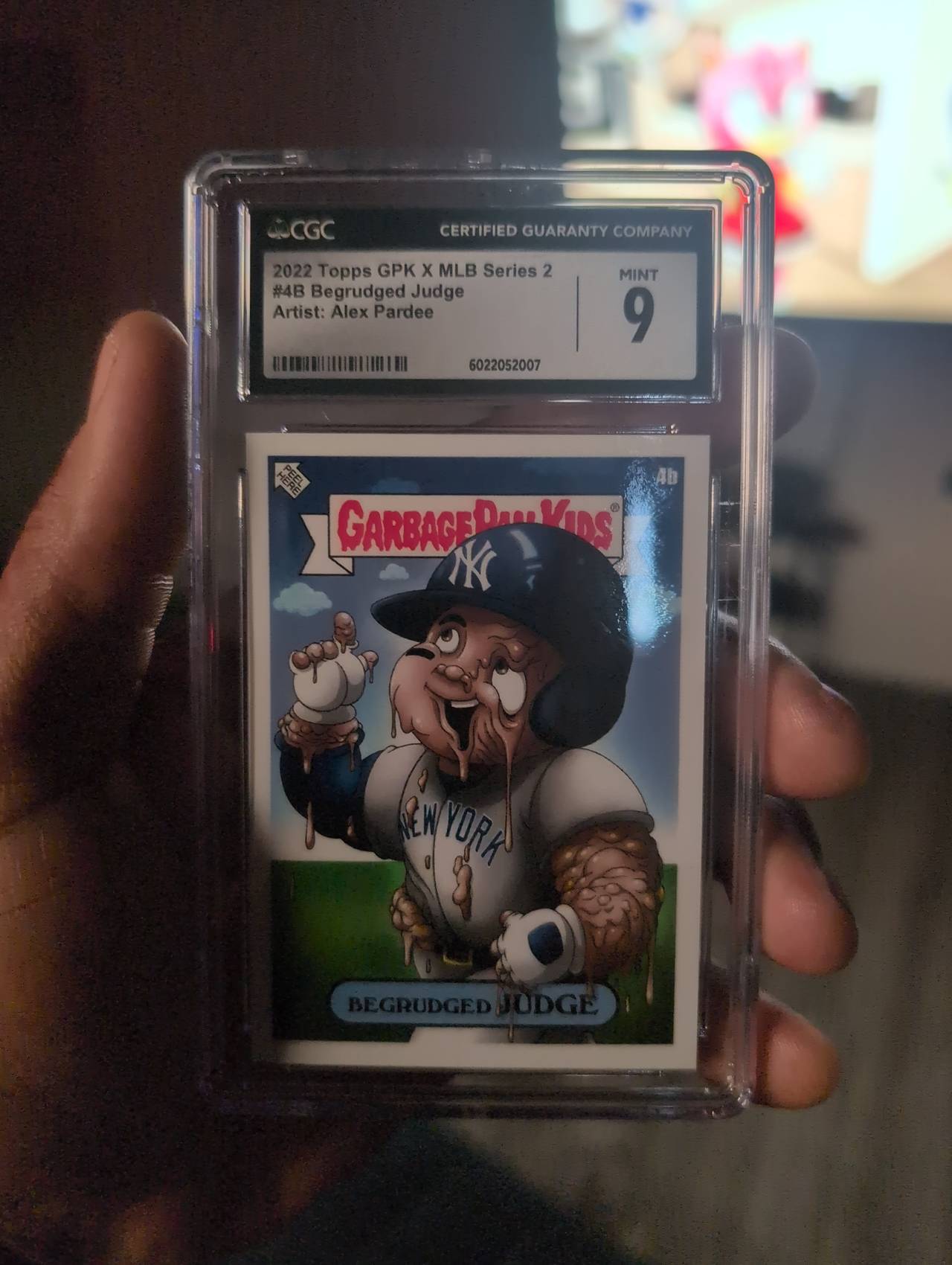 2022 Topps GPK x MLB Series 2 #4B Begrudged Judge Alex Pardee CGC 9