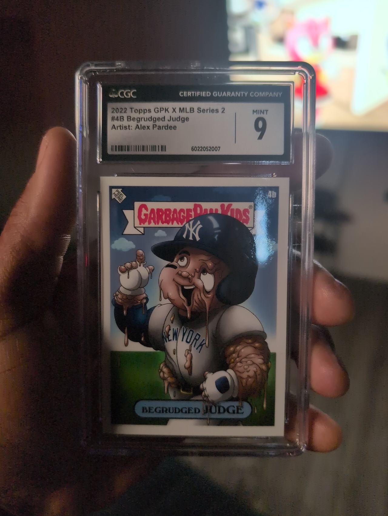 2022 Topps GPK x MLB Series 2 #4B Begrudged Judge Alex Pardee CGC 9