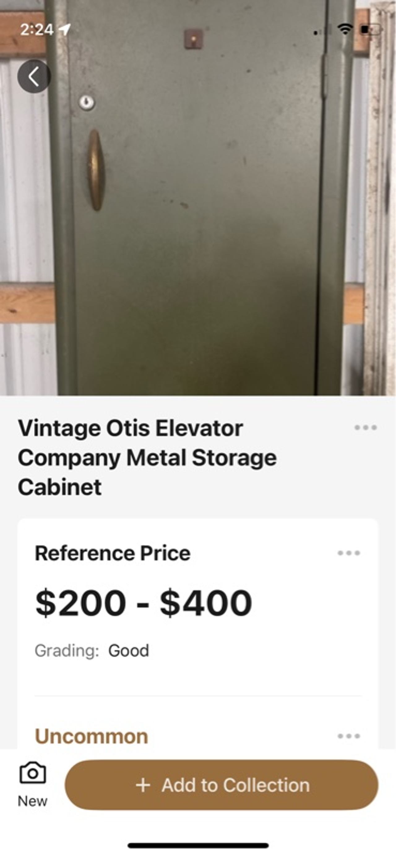 Otis Elevator Company Metal Storage Cabinet