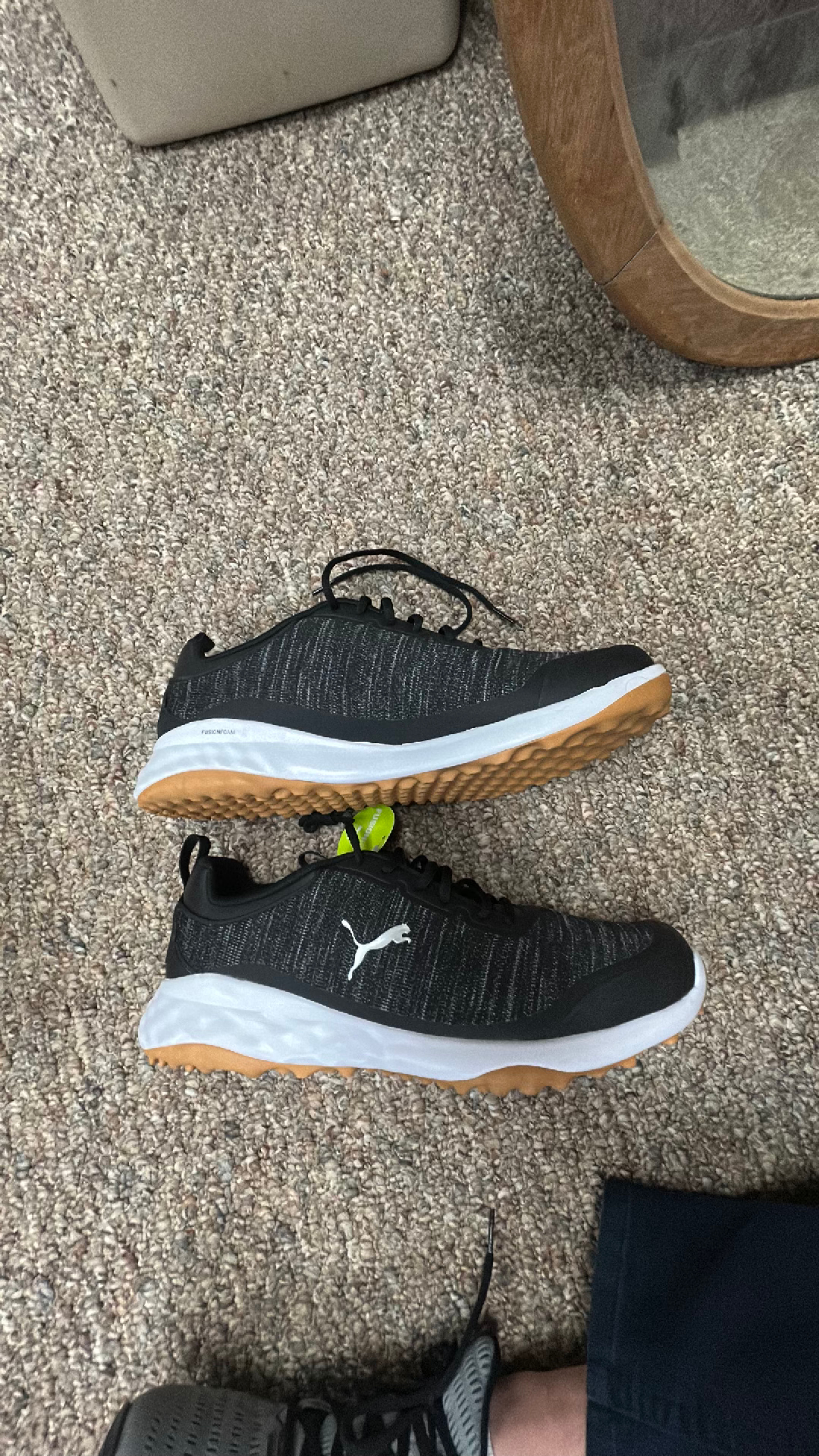 Size 12 Puma Golf Fusion Pro Golf Shoe Gray - Image 3