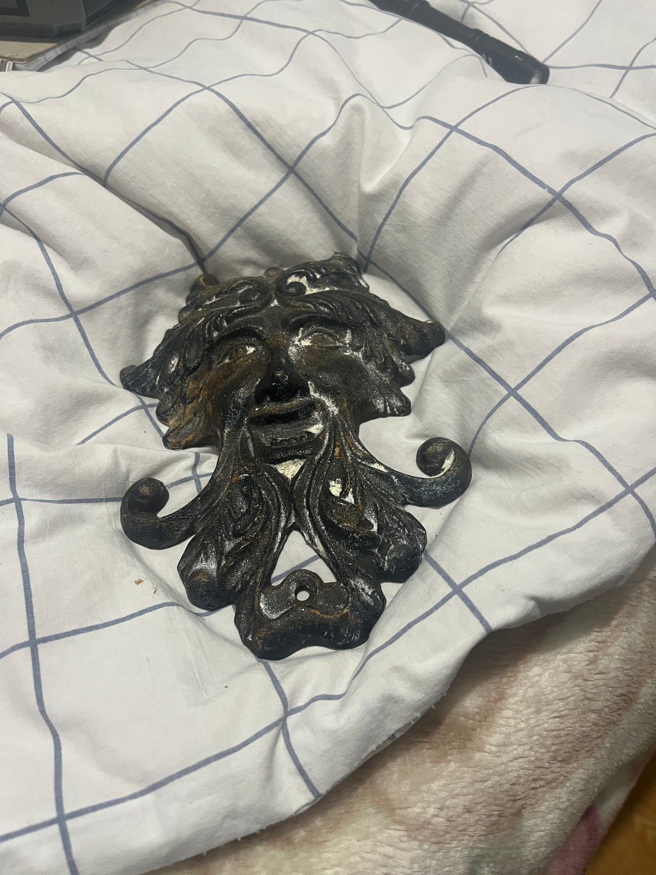 Green Man Cast Iron Wall Plaque