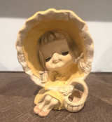 Relpo Girl in Bonnet Ceramic Planter - Image 1