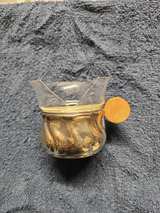 Vintage Glass Cup with Silver Plated Holder and Wood Handle - Image 7