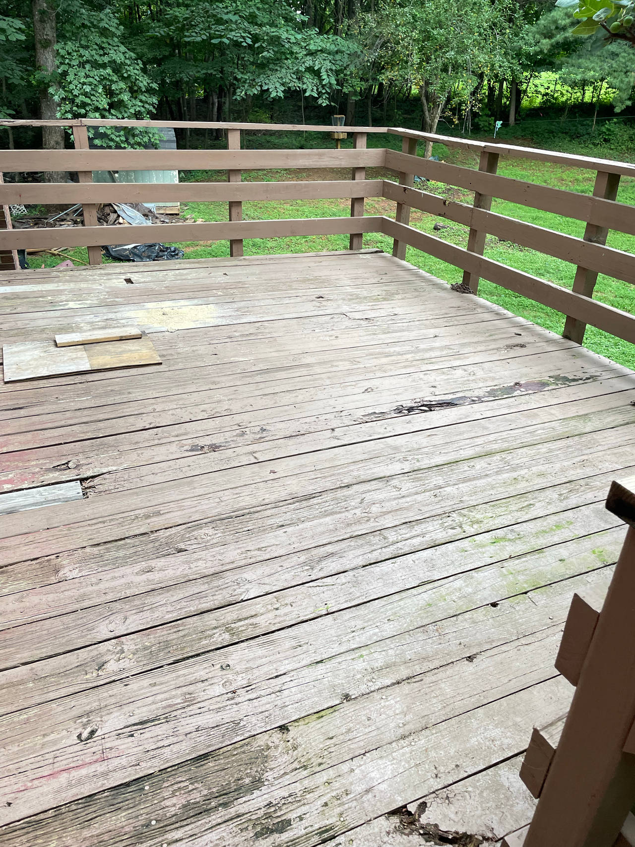 wooden deck