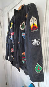 Reason Full Zip Jacket with Patches XL RIP ON BACK BOTTOM  - Image 4