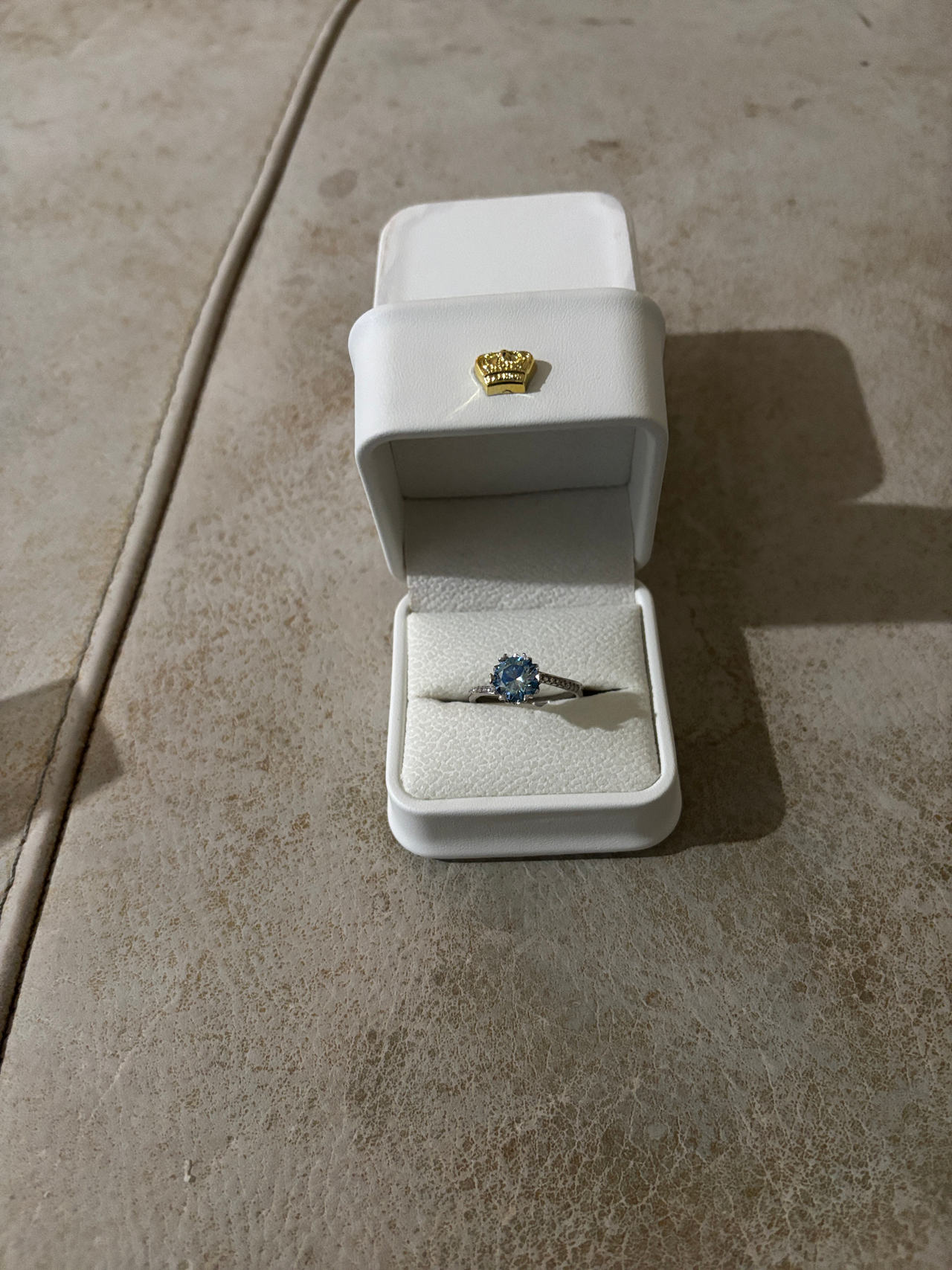 Aquamarine Engagement Ring