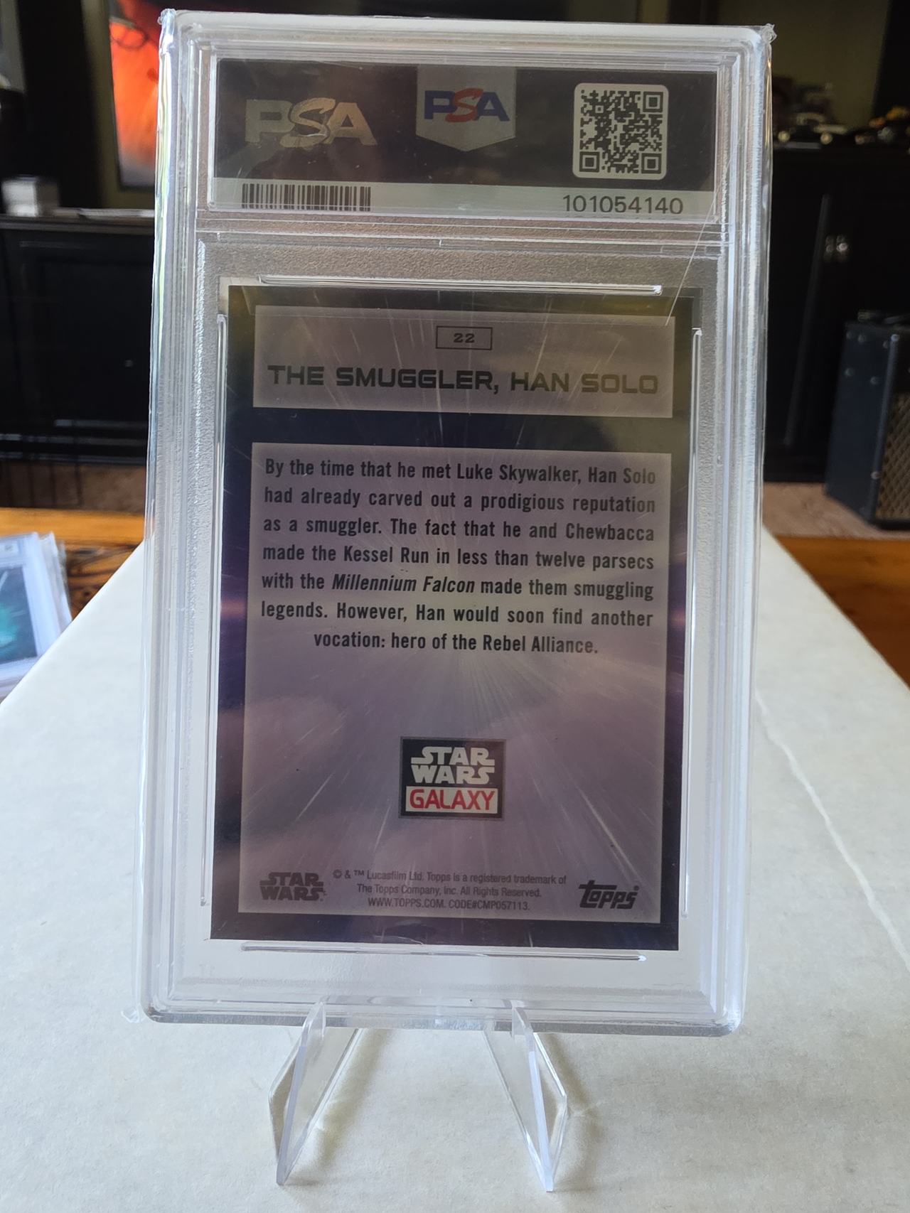 2022 Topps Star Wars Galaxy Chrome #22 Han Solo PSA 9