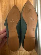 Charles & Keith Green Felt Pointed Loafers - Image 2