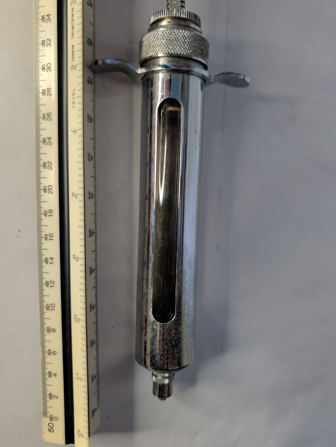 Vintage Metal Veterinary Syringe