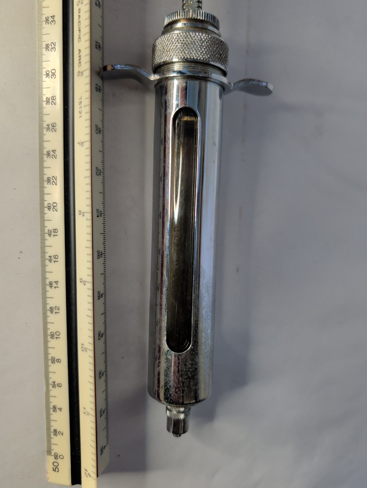 Vintage Metal Veterinary Syringe
