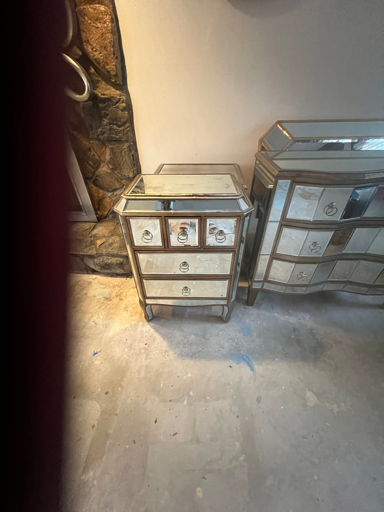 Mirrored Nightstand