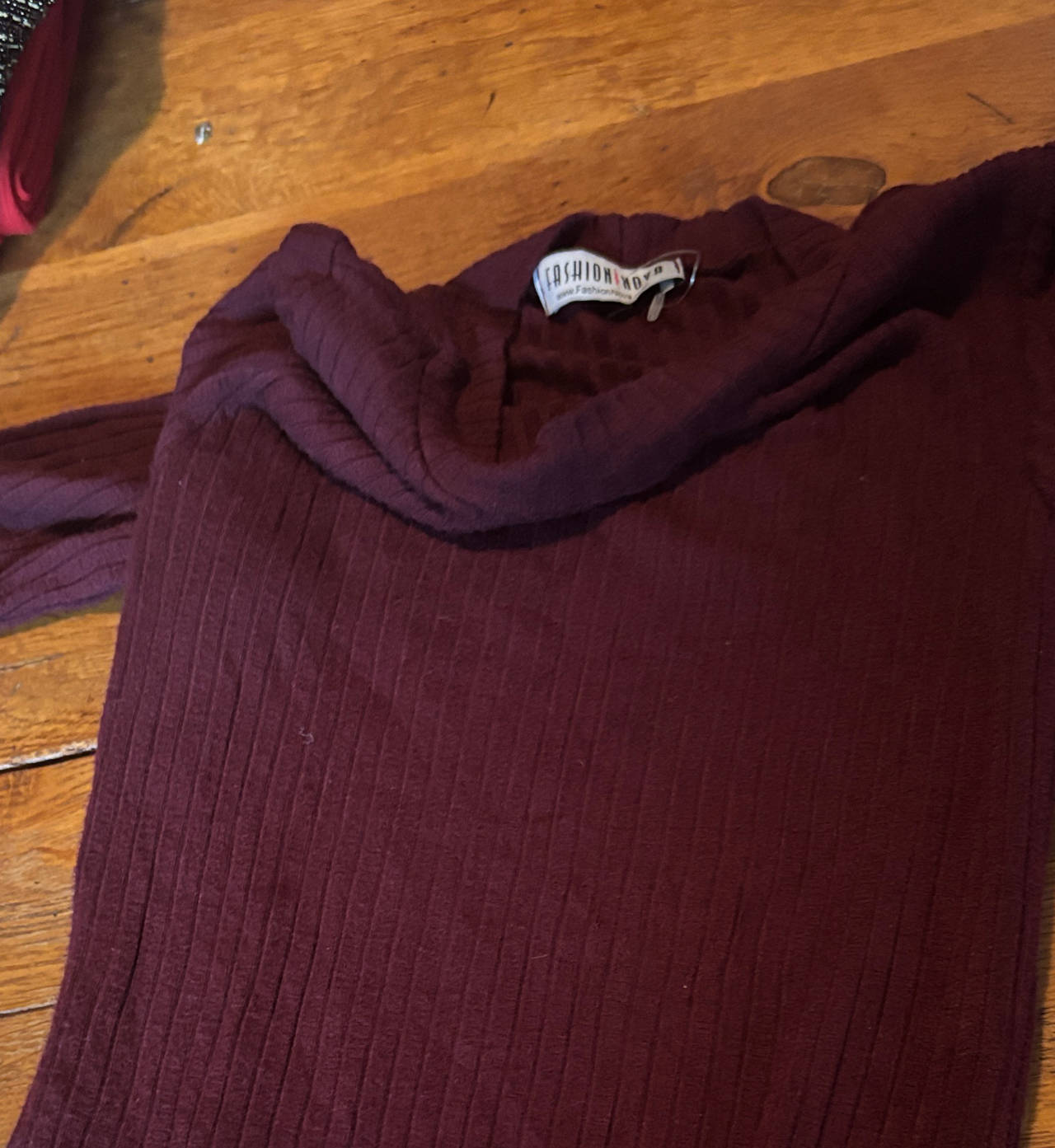 Fashion Nova Ribbed Cowl Neck Sweater