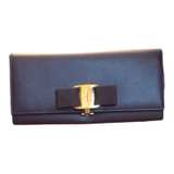 Salvatore Ferragamo Miss Vara Wallet Blue Leather - Image 3