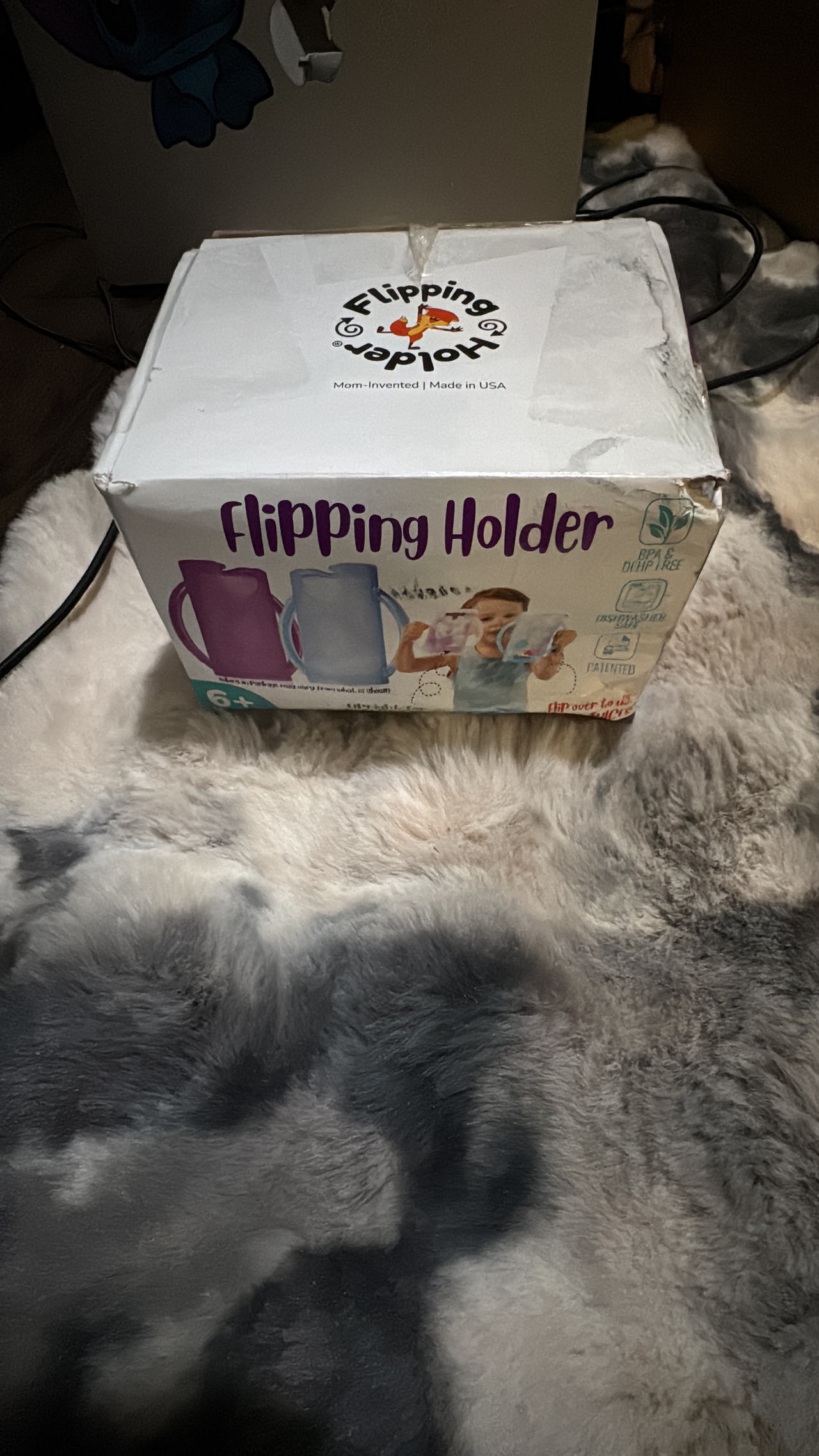 Flipping Holder Juice Box and Food Pouch Holder