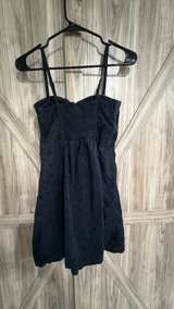 Dark Blue American Eagle Navy Eyelet Dress size 2 cocktail party - Image 3