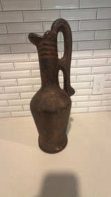 Vintage Rustic Clay Pottery Jug - Image 3