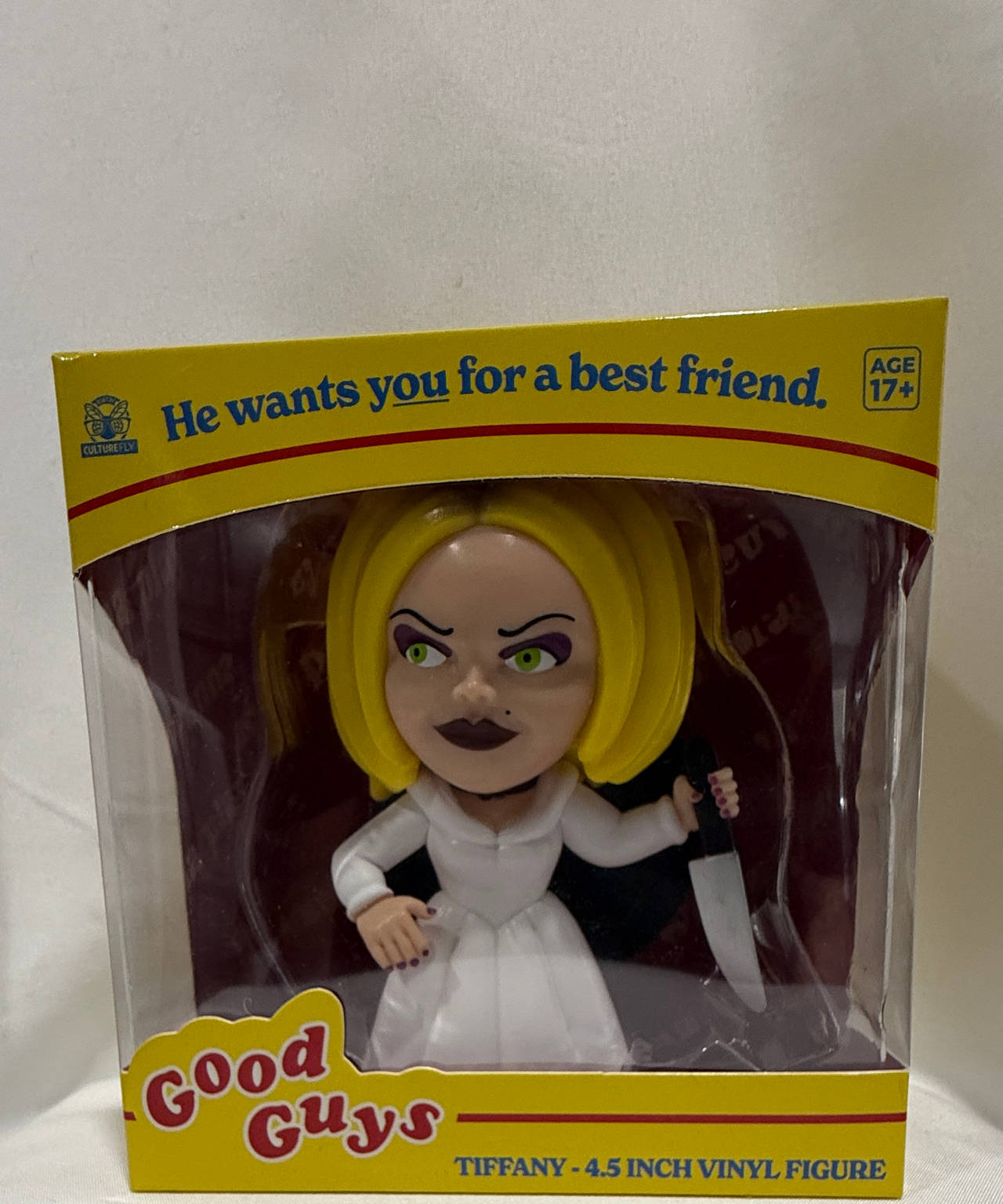 CultureFly Chucky Tiffany 4.5 Inch Vinyl Figure NEW Horror Movie