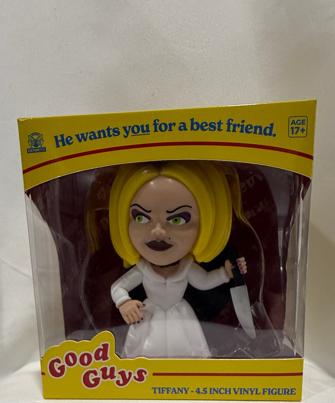 CultureFly Chucky Tiffany 4.5 Inch Vinyl Figure NEW Horror Movie